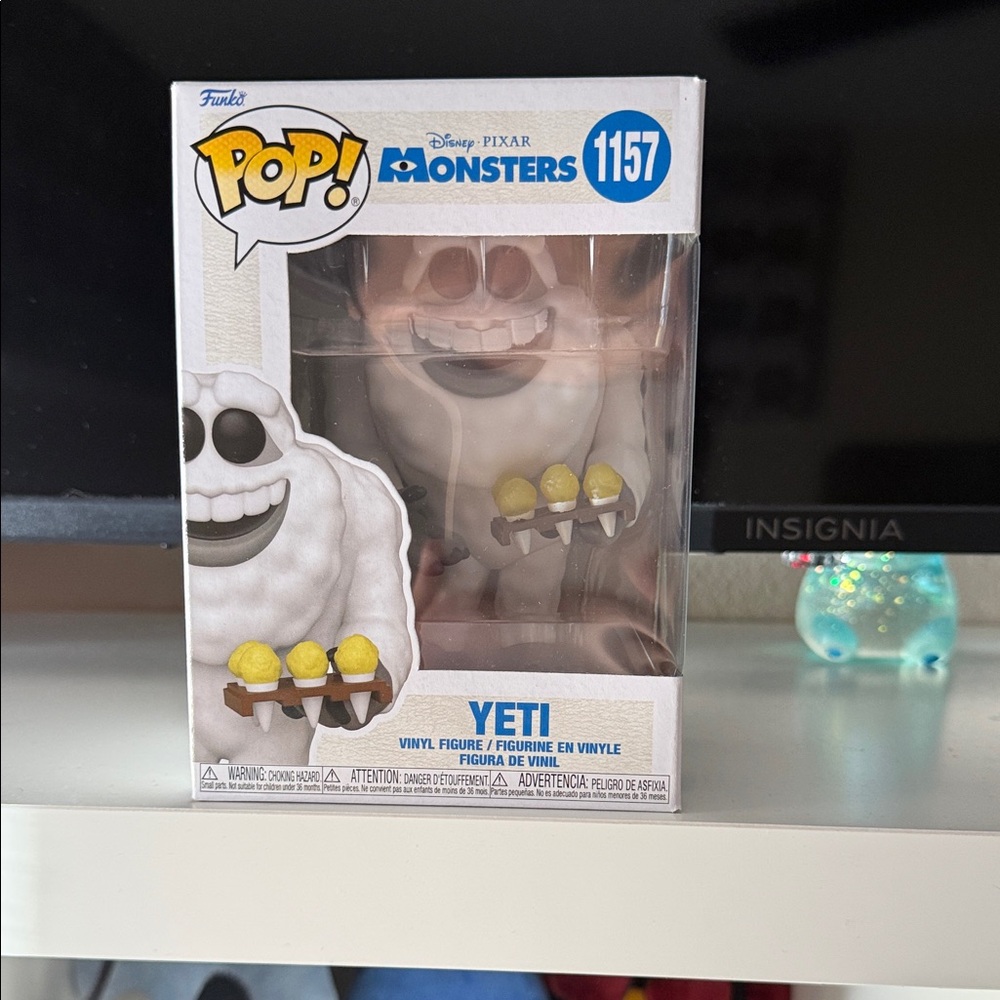 Funko Pop Monsters Yeti with White and Yellow Design
